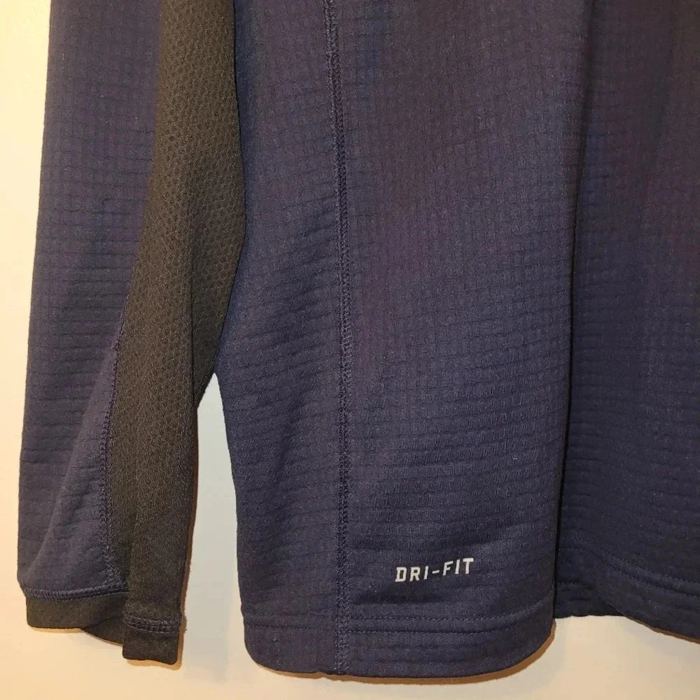 Nike Dri-Fit Long Sleeve Pull-Over Shirt. East Grand Rapids Lacrosse Embroidery
